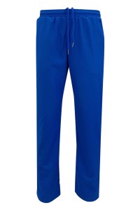 U378  Custom made dark blue sweatpants design rubber band trouser head sweatpants running sweatpants franchise store front view